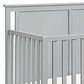 Hearth and Haven Connelly Mini Crib with Mattress Pad in Gray and Rockport Gray, , large