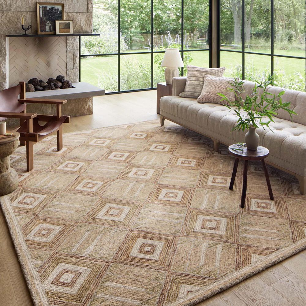 Loloi II Varena 7&#39;9&quot; x 9&#39;9&quot; Sand and Clay Area Rug, , large