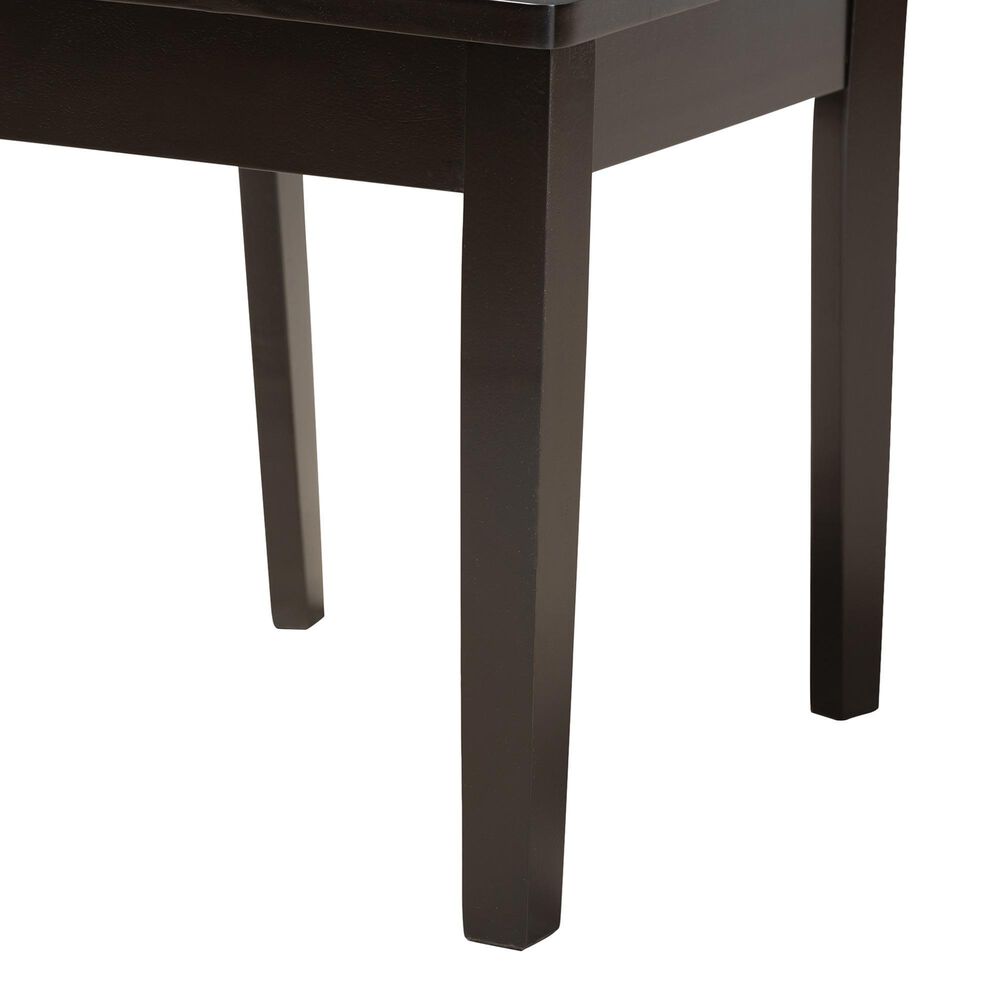 Baxton Studio Gervais Side Chair in Dark Brown (Set of 2), , large