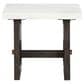 Ashley Burkhaus End Table in White and Dark Brown, , large