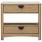 Simeon Collection Escape King Upholstered Platform Bed with 2 Nightstands in Natural Patina and Sandstone, , large