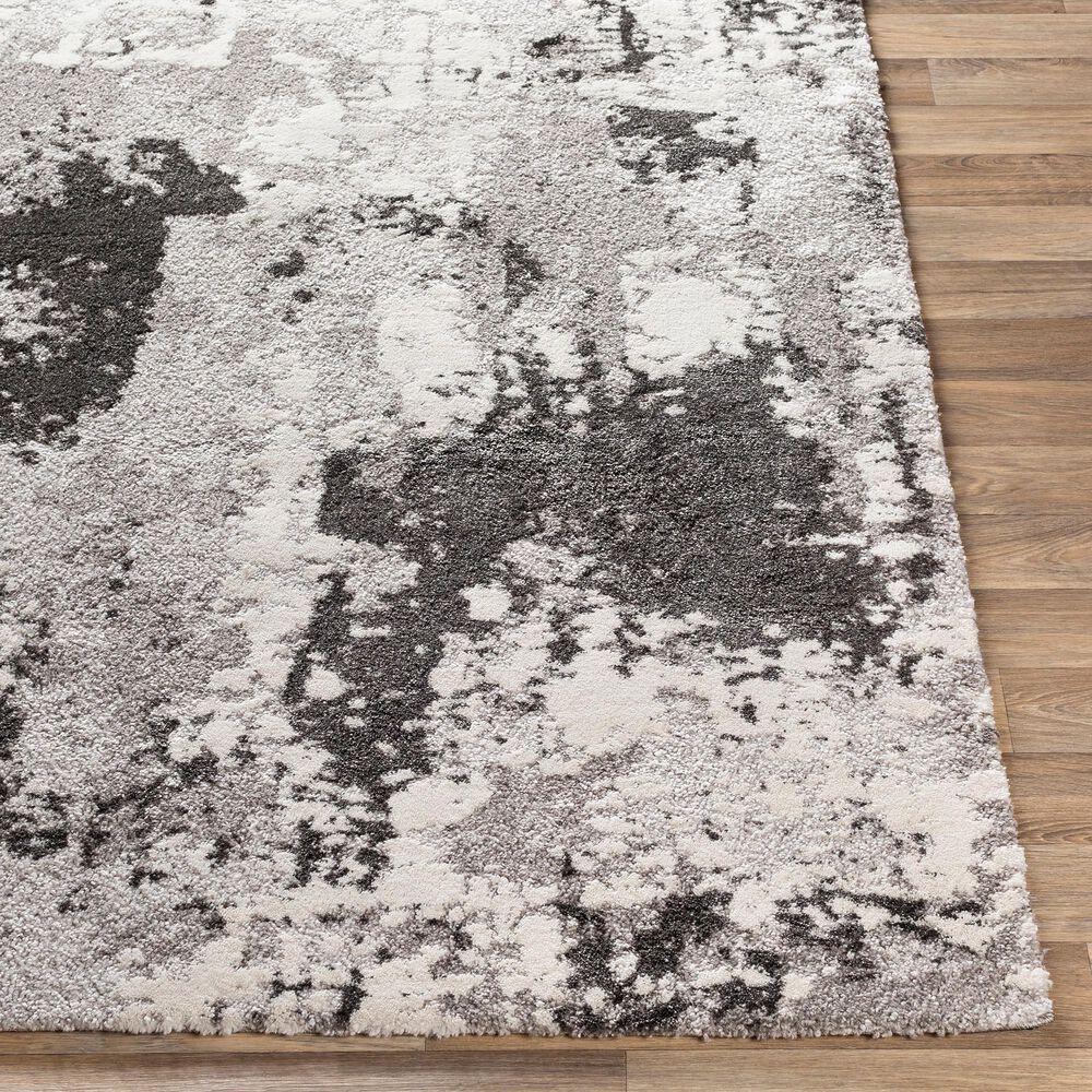 Surya Venice VNE-2308 2&#39; x 3&#39; Charcoal and Ivory Area Rug, , large