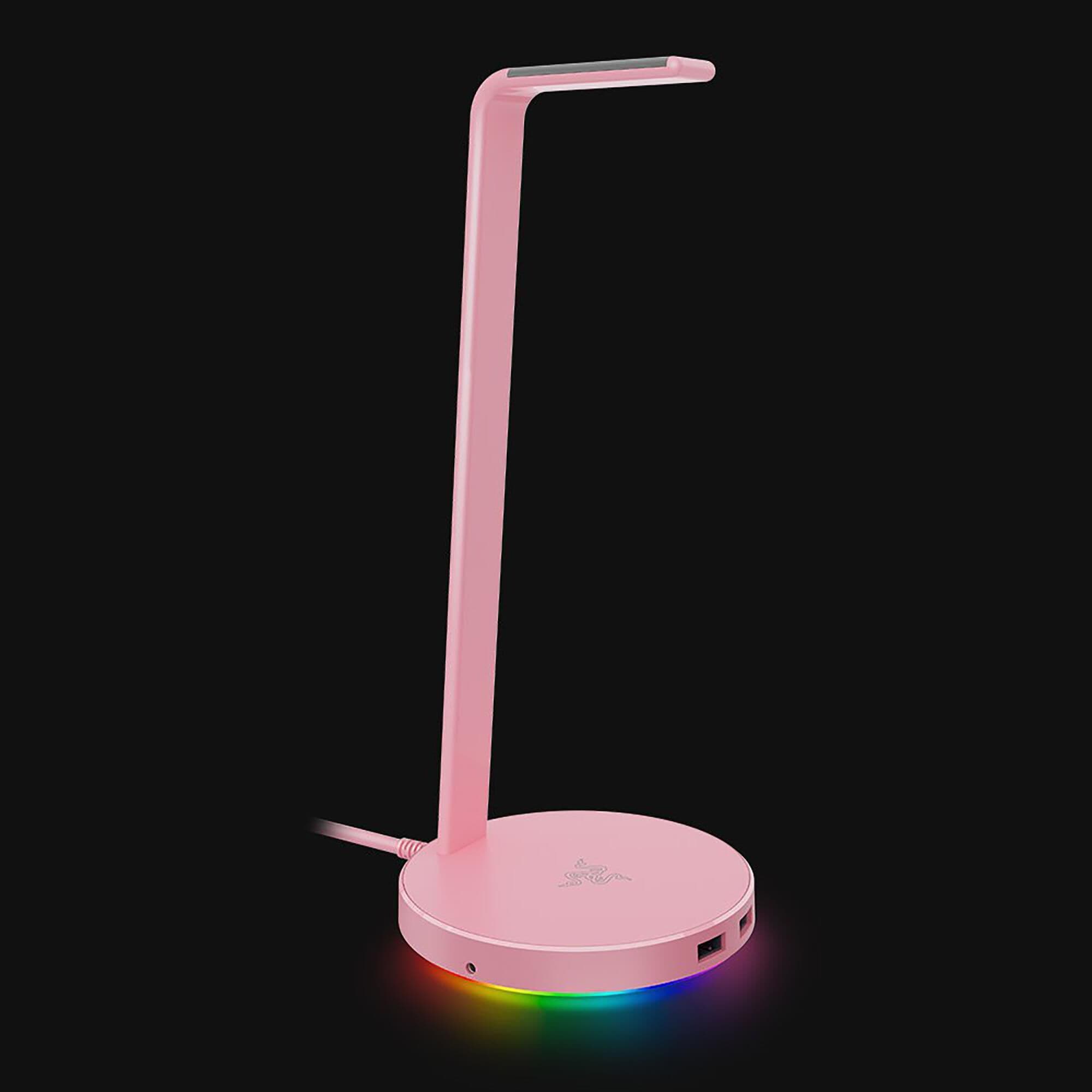Razer Base Station V2 Chroma Gaming Headset Stand in Quartz Pink NFM