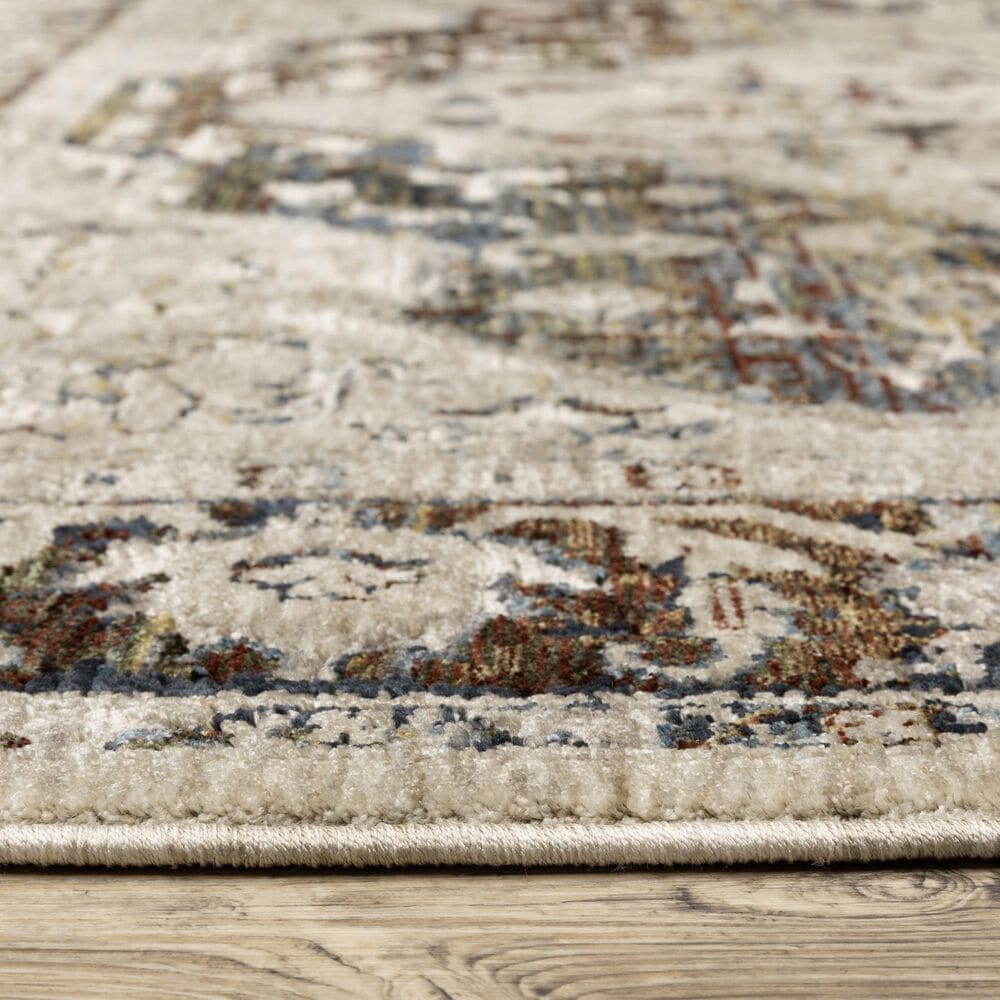 Oriental Weavers Capella Oriental Beige and Multicolor 6&#39;7&quot; x 9&#39;6&quot; Area Rug, , large