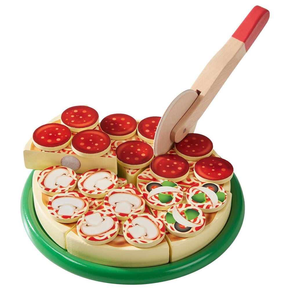 Melissa &amp; Doug Wooden Pizza Party Play Set, , large