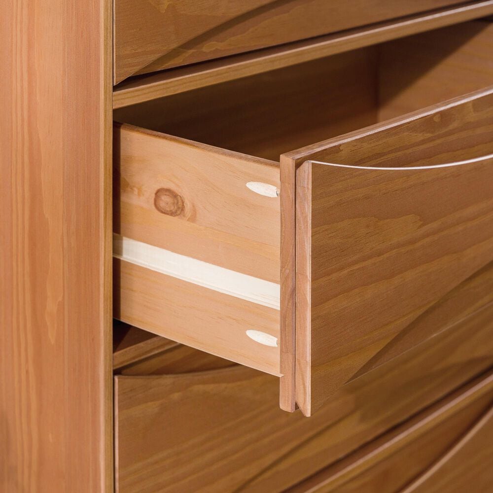 Walker Edison Atticus 4-Drawer Chest in Caramel, , large