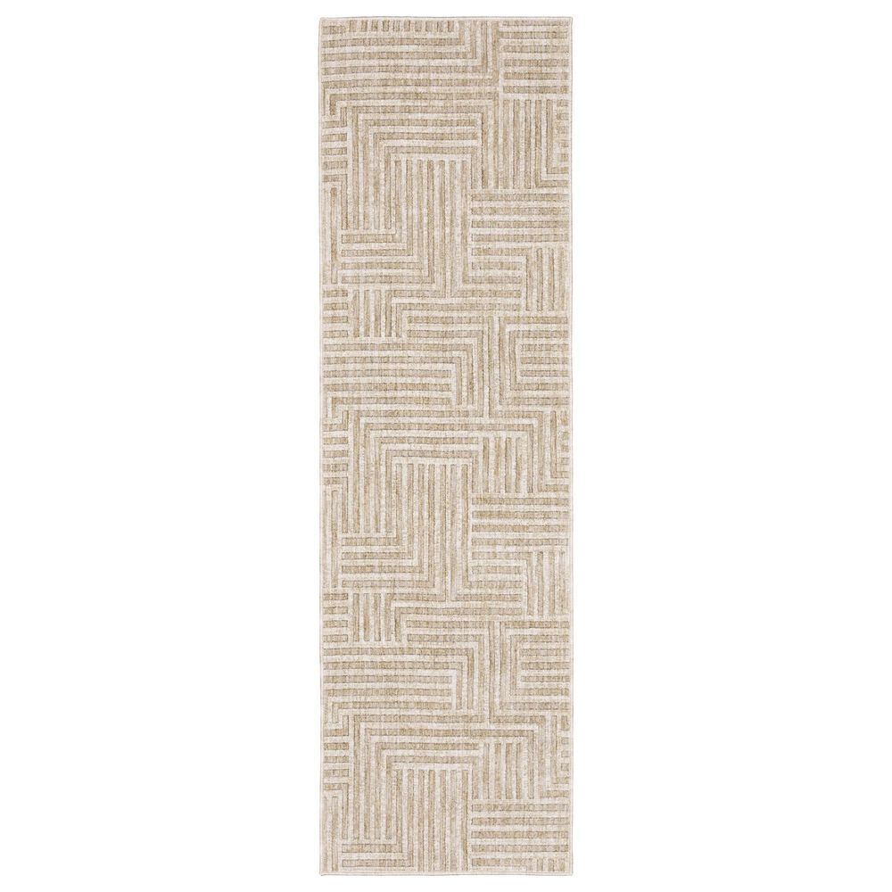 ROW by Oriental Weavers Hunter Beige and Ivory 2"3" x 7"6" Runner, , large