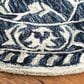 Safavieh Micro-Loop 5" Round Navy and Taupe Area Rug, , large
