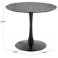 LumiSource Pebble Dining Table in White and Black - Table Only, , large