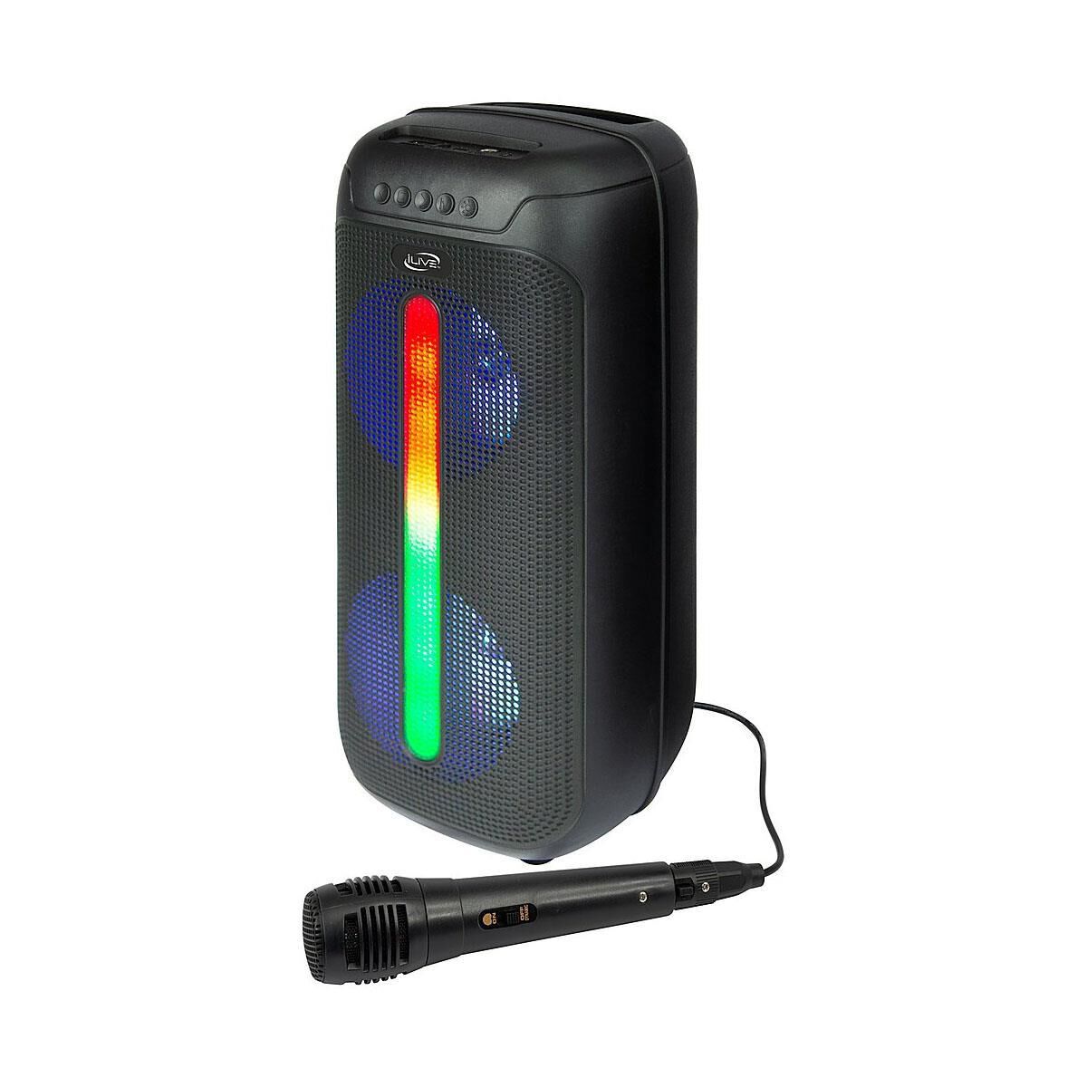 iLive Jam Time Portable Bluetooth Party Speaker Each Black NFM