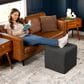 Jaxx Monroe Small Ottoman in Ebony, , large