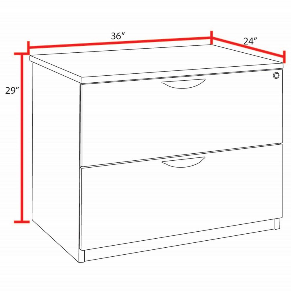 Regency Global Sourcing Legacy 2-Drawer Lateral File in Noble Oak, , large