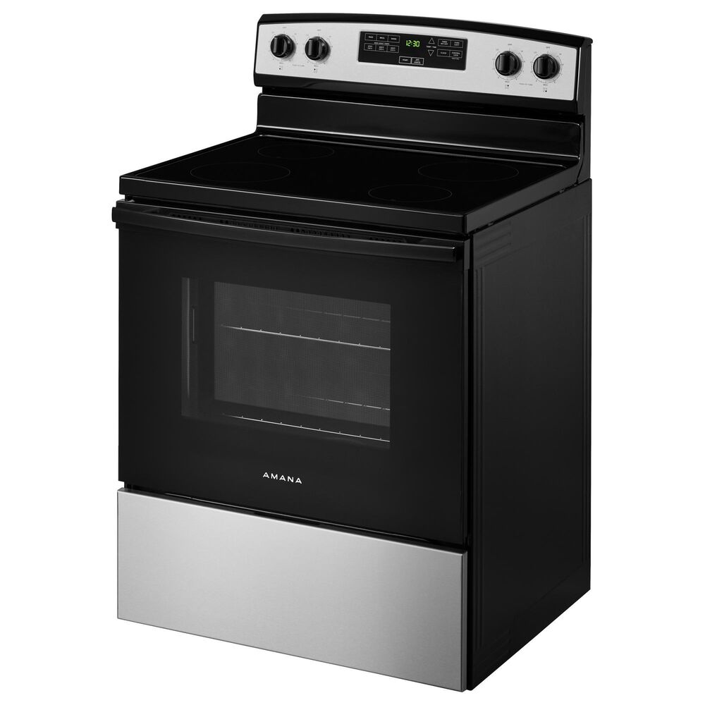 Amana 4.8 Cu. Ft. Electric Range with Electronic Controls in Stainless Steel, , large