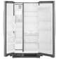 Whirlpool 24 Cu. Ft. 36" Wide Side-by-Side Refrigerator in Monochromatic Stainless Steel, , large
