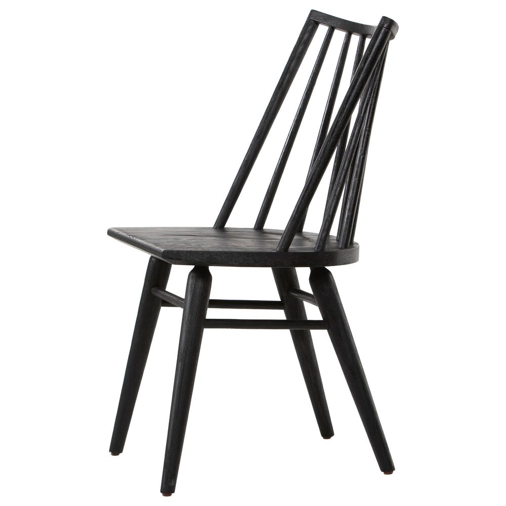 Four Hands Belfast Lewis Windsor Dining Chair in Black Oak, , large