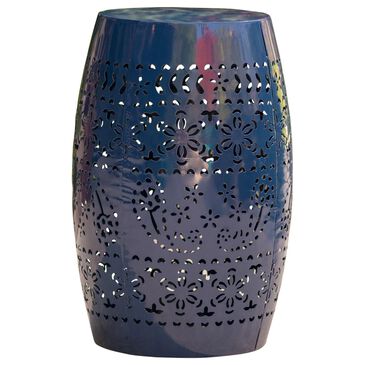 Noble House Bobby Patio Side Table in Dark Blue, , large