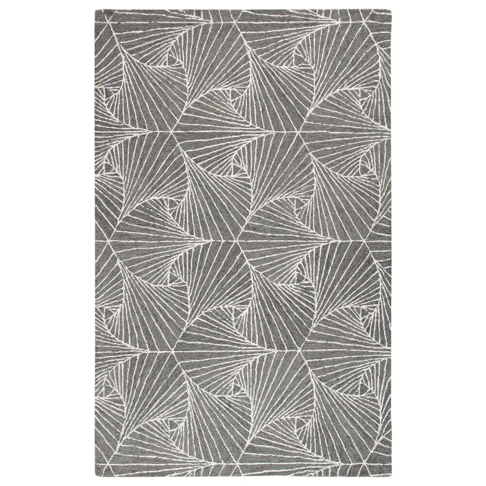 Safavieh Micro-Loop Geometric 6" x 9" Grey and Ivory Area Rug, , large