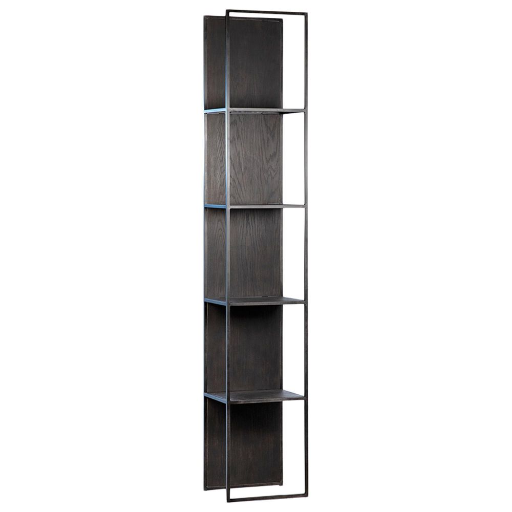 Blue Sun Designs Dorian Bookcase in Ebony Stain and Black Brushed, , large