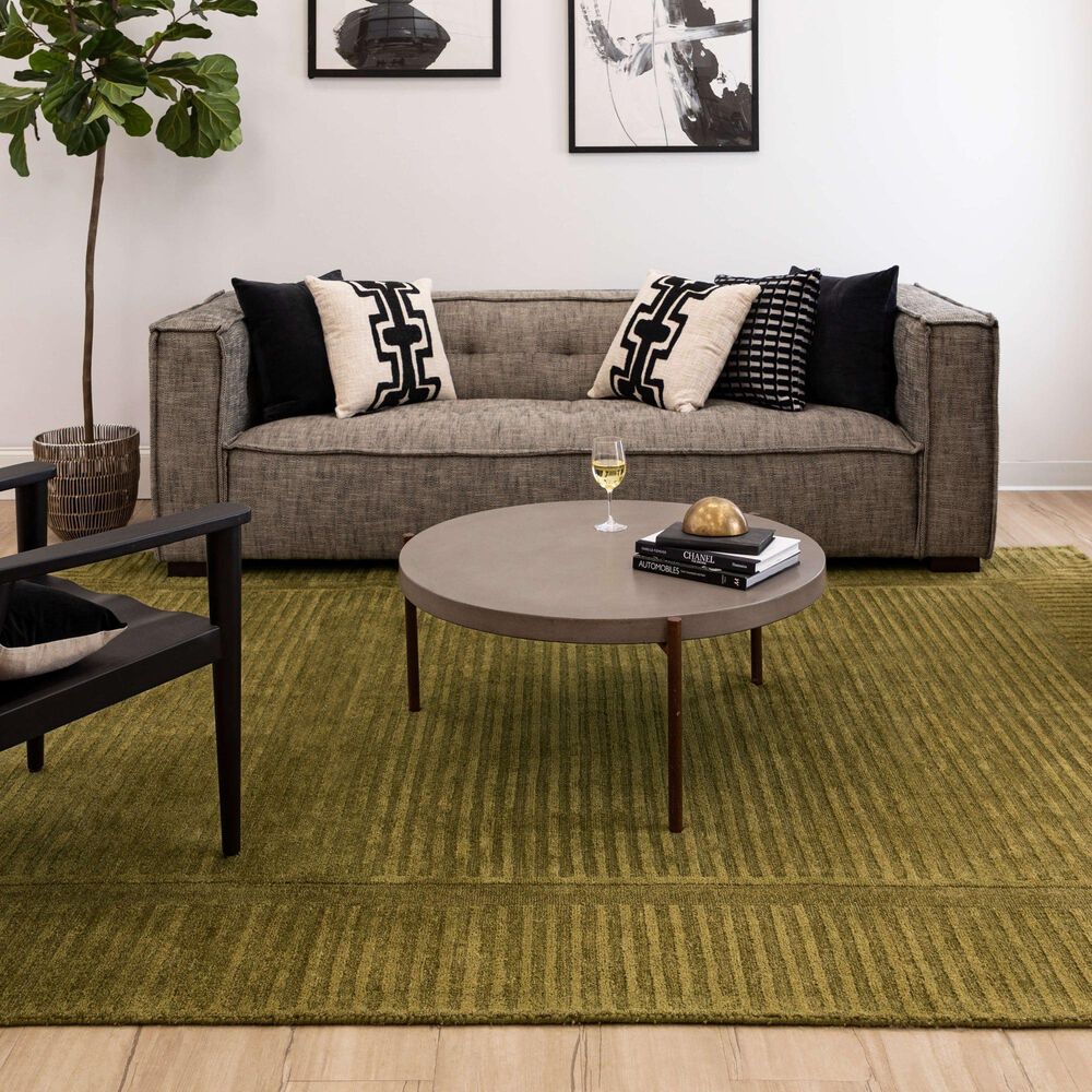 Karastan Terra Firma 5&#39; x 8&#39; Moss Area Rug, , large