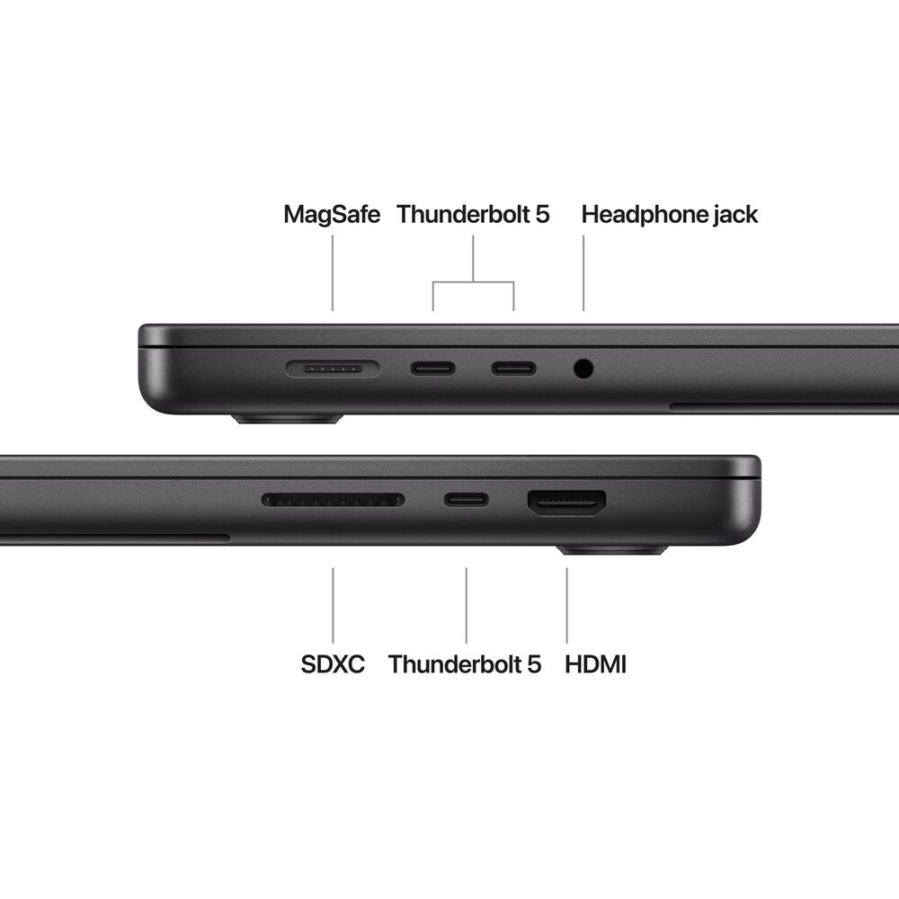 Apple MacBook Pro 16.2&quot; Laptop | Apple M4 Max chip 14-core - 48GB RAM - 32-core GPU - 1TB SSD in Space Black with 3-Year AppleCare+, , large