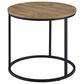 Pacific Landing Lainey Round End Table in Mango and Black, , large