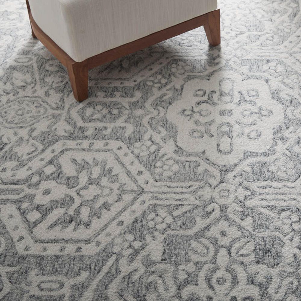 Feizy Belfort Oriental Gray 12&#39; x 15&#39; Area Rug, , large