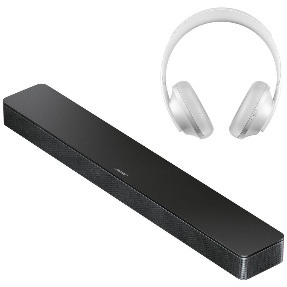Bose Smart Soundbar 300 In Black 700 Noise Canceling Bluetooth Headphones In Luxe Silver Nebraska Furniture Mart Our sound bar provides the quality of the audio system in a smaller size that looks elegant in your home setup yet powerful sound system. bose smart soundbar 300 in black 700 noise canceling bluetooth headphones in luxe silver nfm