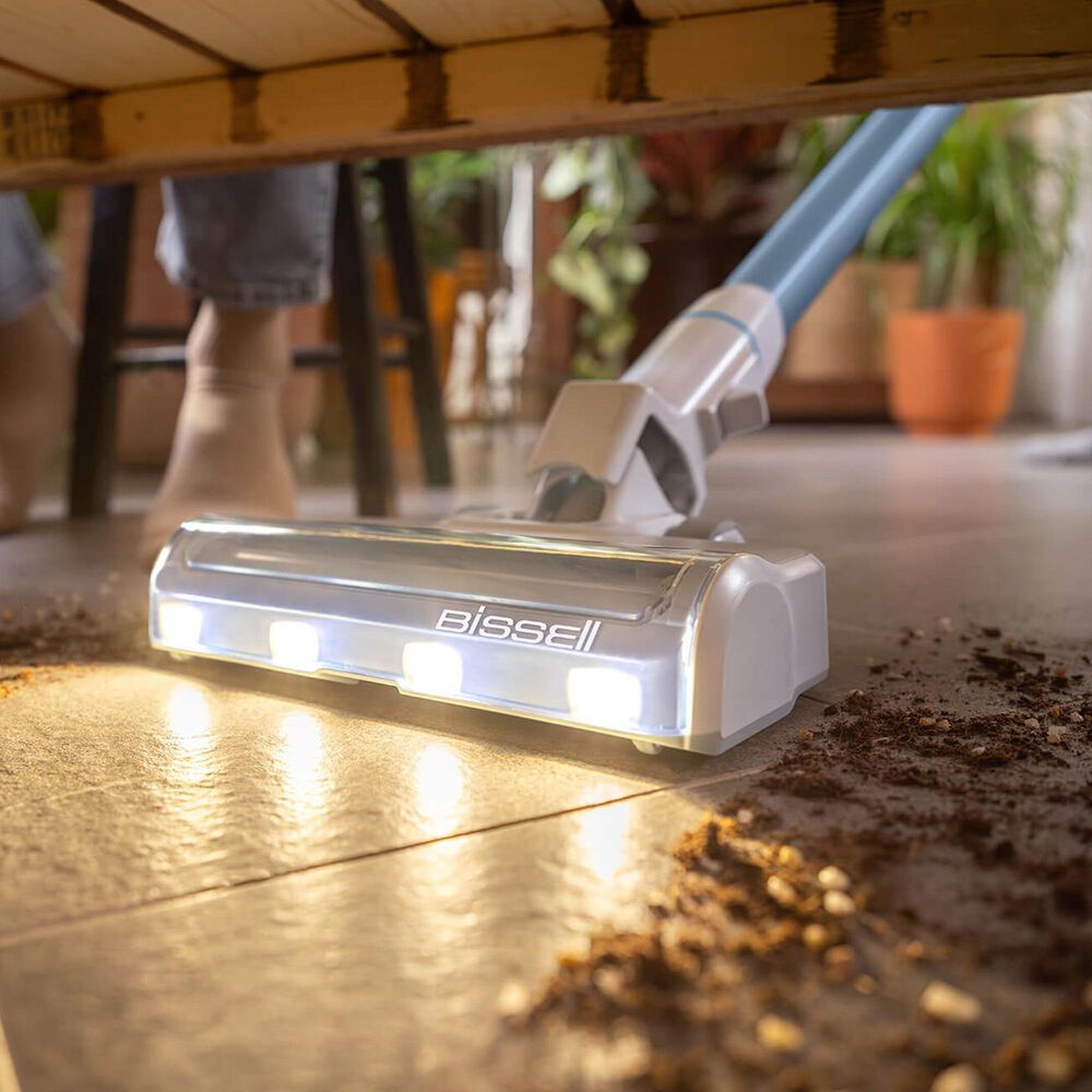 Bissell PowerClean Cordless Stick Vacuum in White and Lake, , large