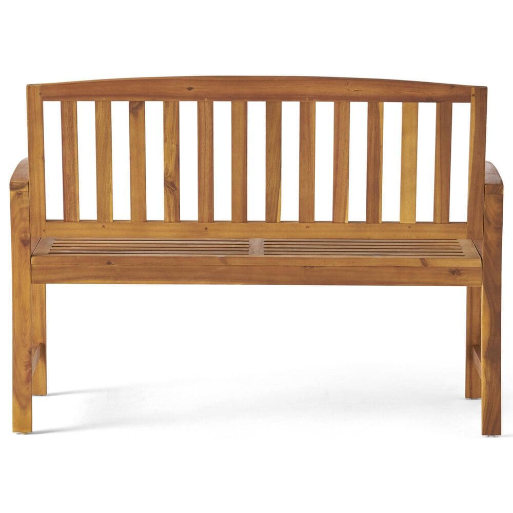 Hearth and Haven Loja Patio Bench in Teak, , large