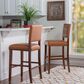 Linon Home Decor Brook Bar Stool in Walnut, , large