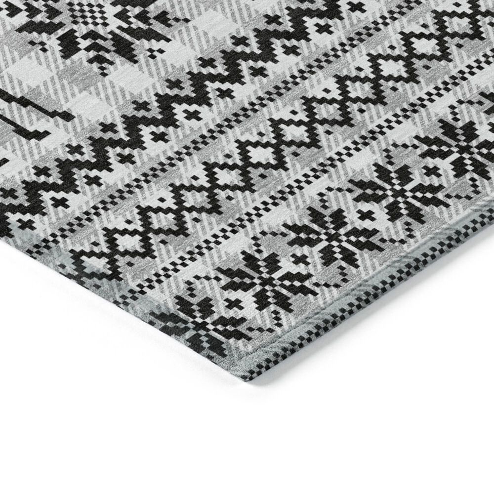Dalyn Rug Company Wonderland WN28 3&#39; x 5&#39; Silver Indoor/Outdoor Area Rug, , large