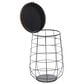 Maple and Jade Storage Basket with Wood Lids in Oiled Brown and Matte Black (Set of 3), , large
