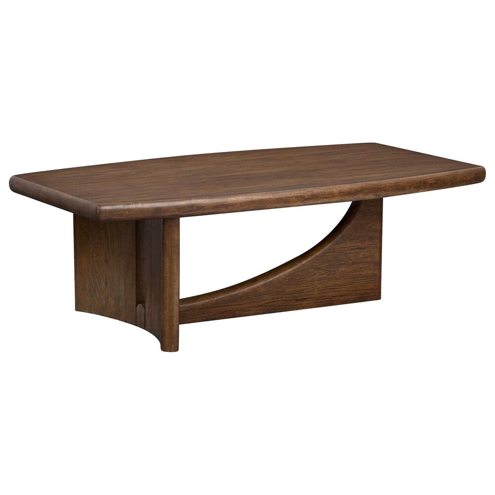 Nicolette Home Phoebe Rectangular Cocktail Table in Sienna Brown, , large