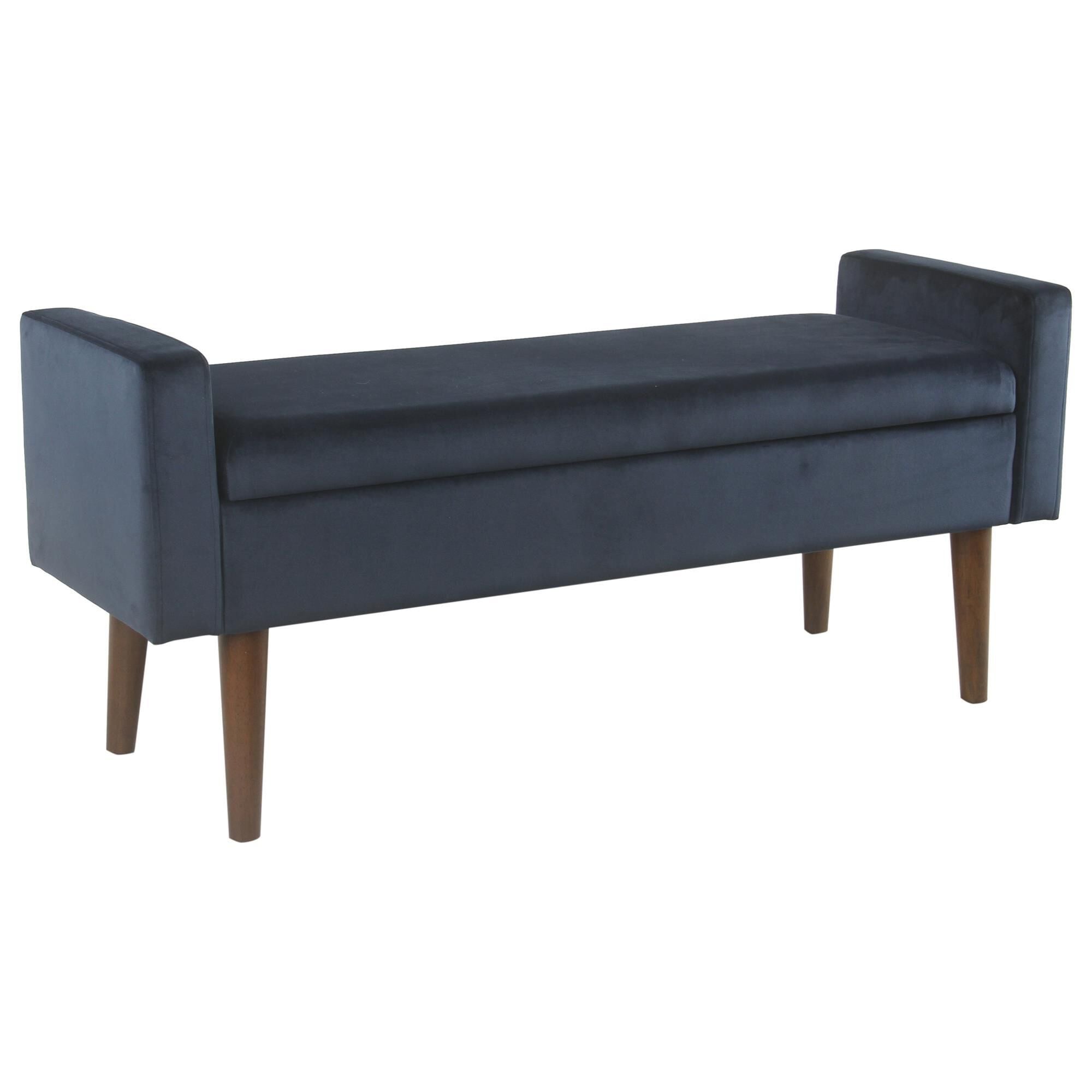 Kinfine Fulton Storage Bench in Dark Navy NFM