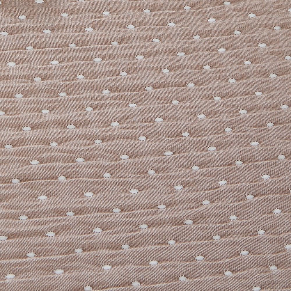 Duke Imports 3-Piece Jacquard Full/Queen Quilt Set in Latte Dots, , large