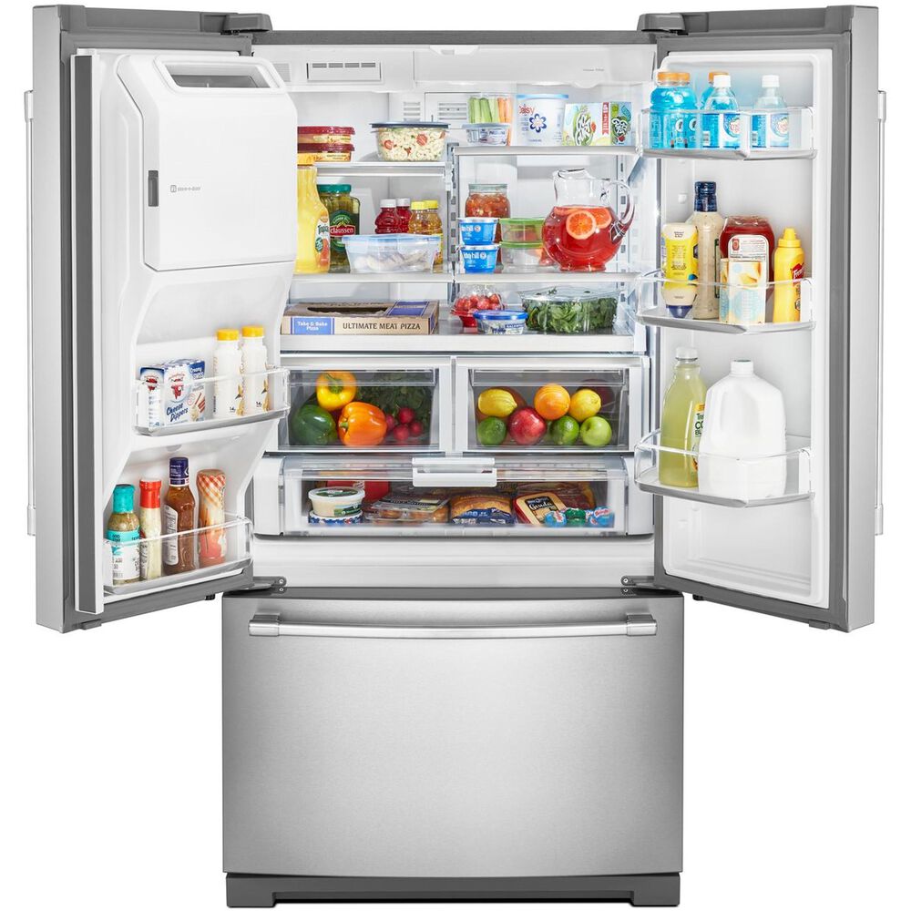 Maytag 26.8 Cu. Ft.  36&quot; Wide French Door Refrigerator in Fingerprint Resistant Stainless Steel, , large