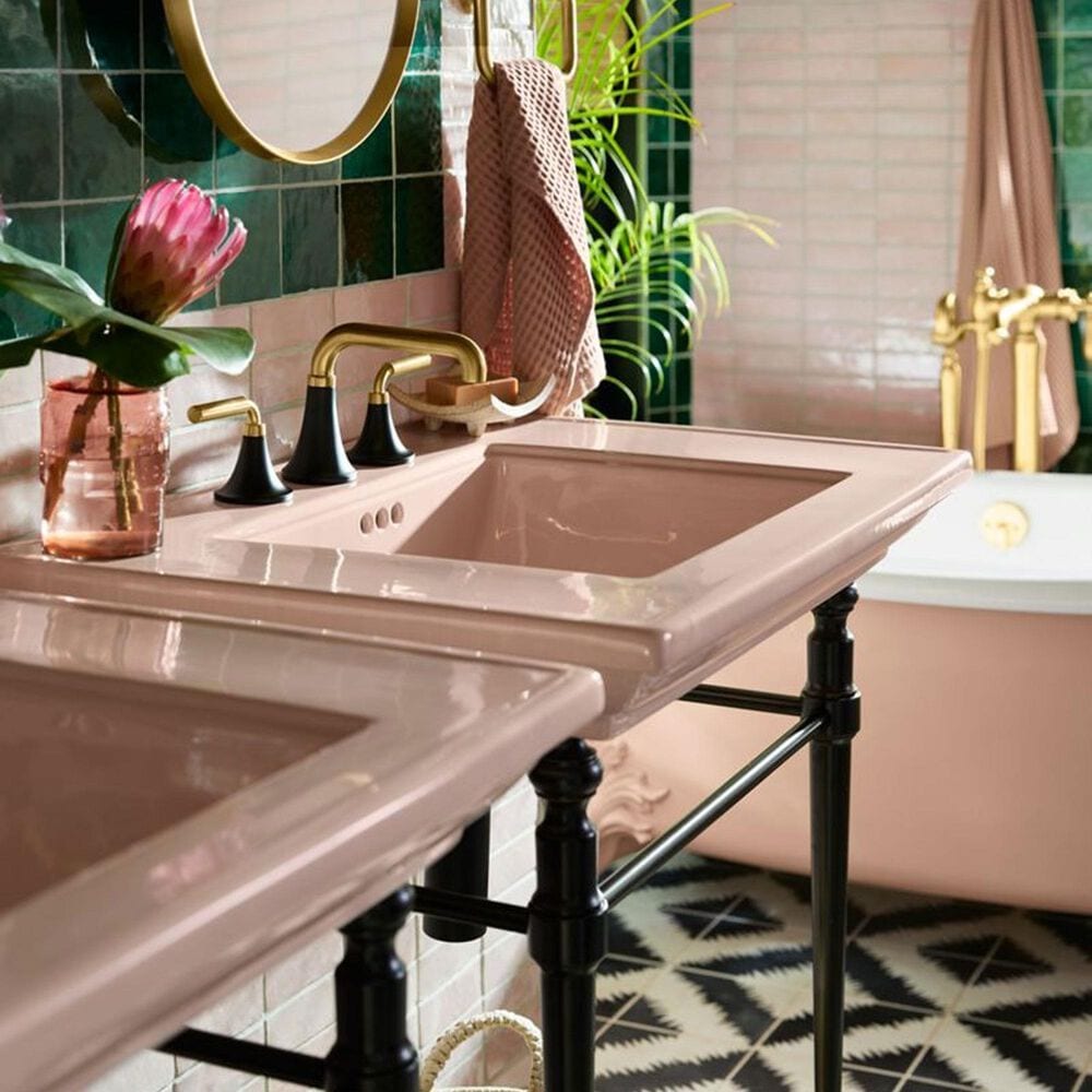 Kohler Tone Widespread Bathroom Sinks in Matte Black and Brushed Moderne Brass, , large