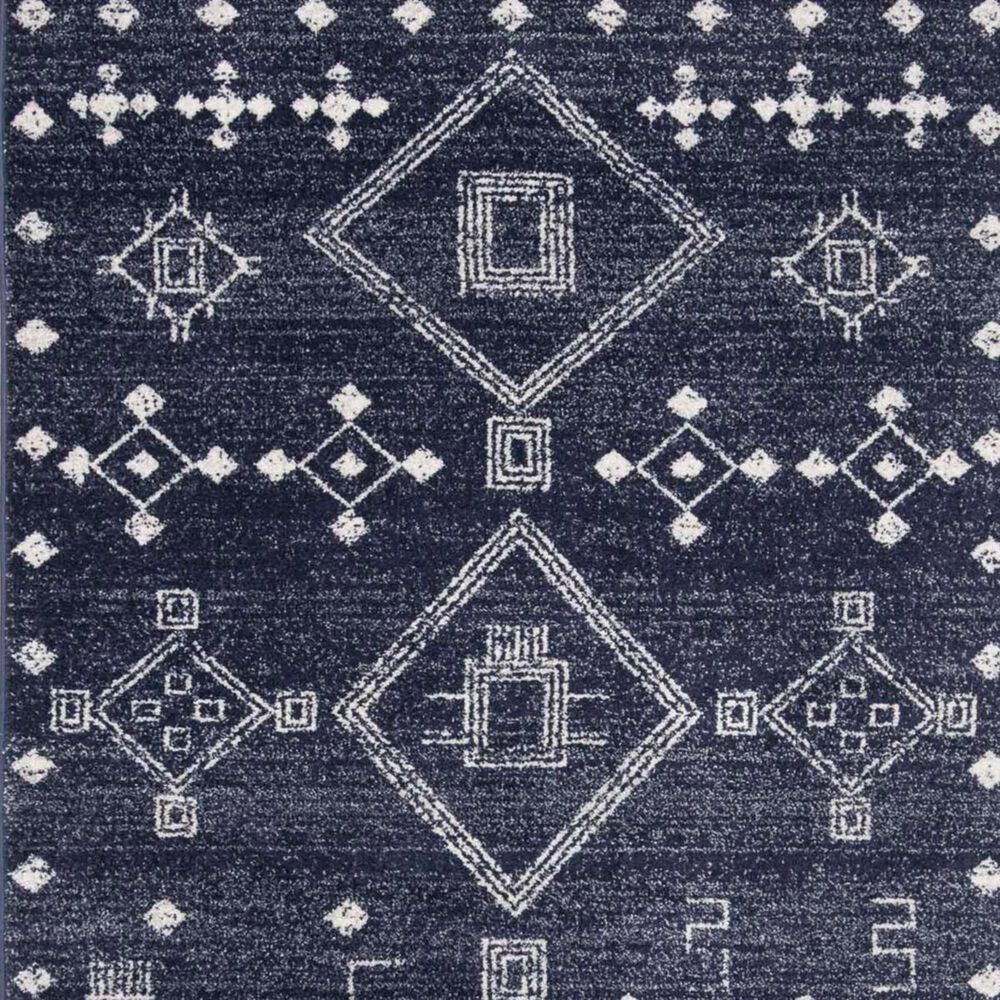 Safavieh Adirondack ADR208N 5&#39;1&quot; x 7&#39;6&quot; Navy and Silver Area Rug, , large