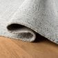 Safavieh Micro-Loop MLP176F 10" x 14" Light Grey and Ivory Area Rug, , large