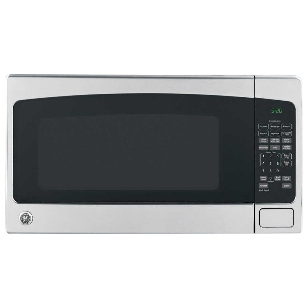 GE Appliances 2.0 Cu. Ft. Countertop Microwave Oven in Black and Stainless Steel, , large