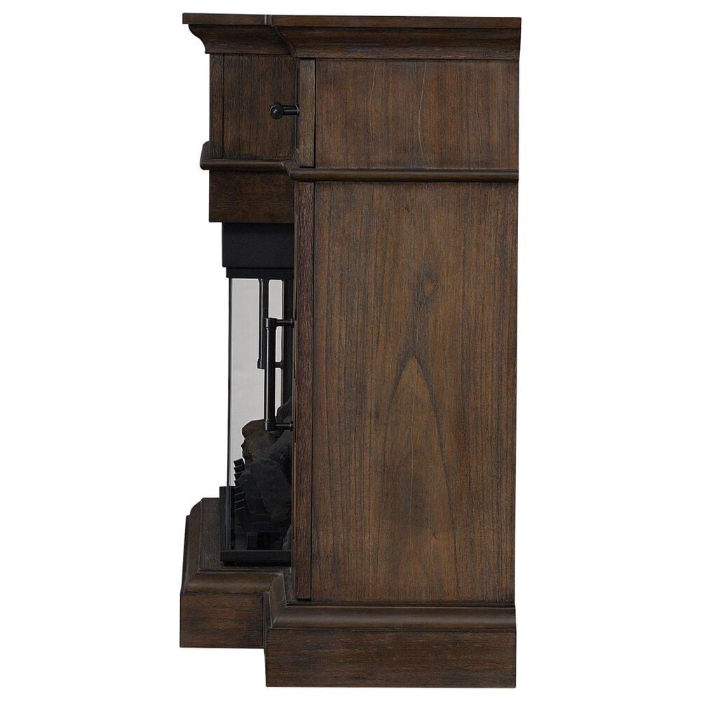 Fabio Flames Hamilton 70&quot; TV Stand with Fireplace in Prairie Brown, , large