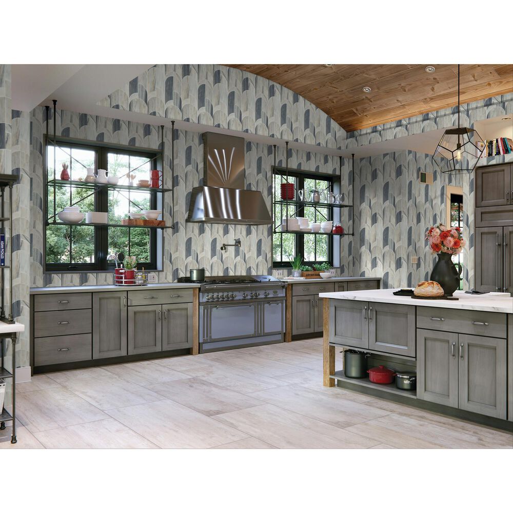 Dal-Tile Gamma Azure 8&quot; X 19&quot; ARCHWAY Natural Stone Mosaic Sheet, , large