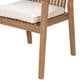 Hearth and Haven Outdoor Dining Chair with Brown Frame in Beige (Set of 2), , large