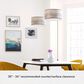 Hunter Solhaven 2-Light Mini Pendant with Light Gray Oak Shade in Brushed Nickel, , large