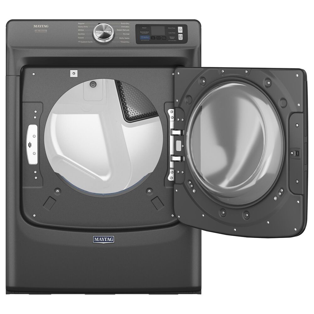 Maytag 27-inch Smart Pet Pro Front Load Gas Dryer in Volcano Black, , large