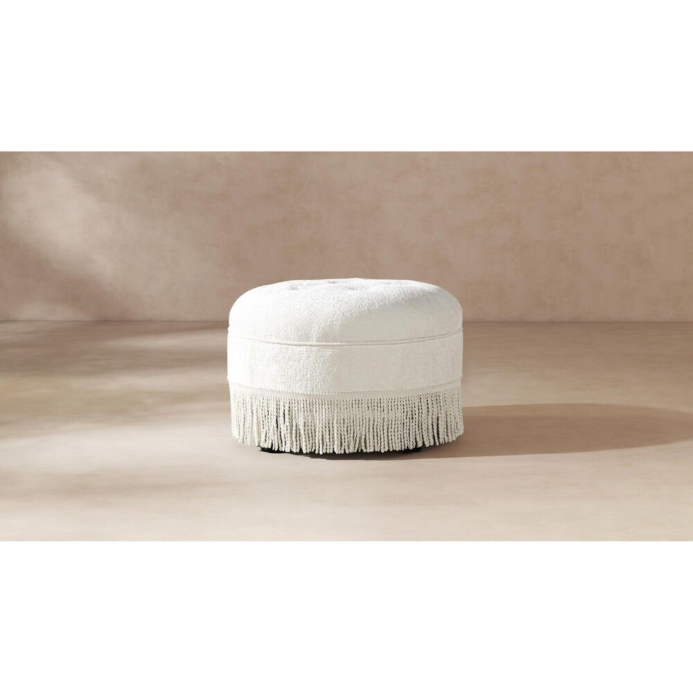 Jennifer Taylor Home Yolanda Standard Ottoman in Almond White and Ivory, , large