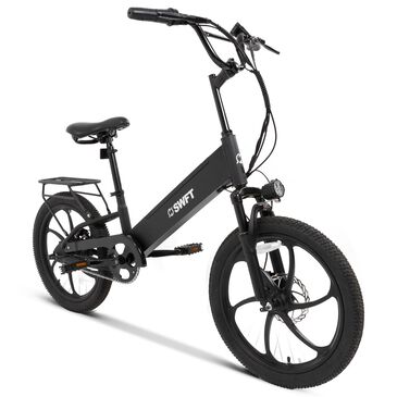 Swift E-Bikes RX 20" Compact Electric Cruiser Bike in Black, , large