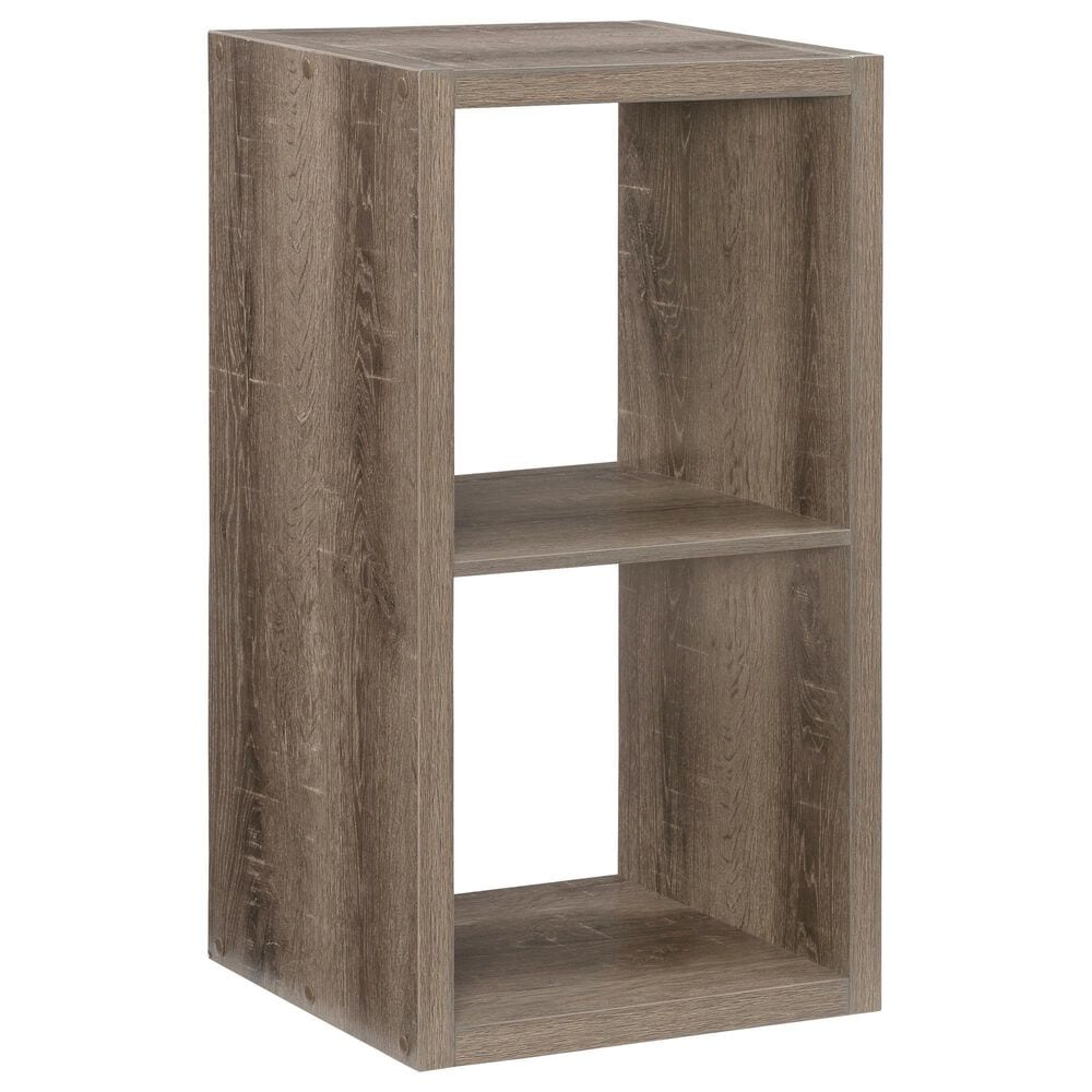 Linon Home Decor Galli 2-Shelf Bookcase in Grey, , large