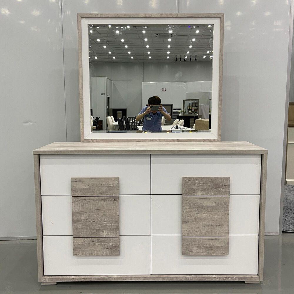 Mayberry Hill San Matteo 4-Piece Twin Bedroom Set in Ash Grey and White, , large