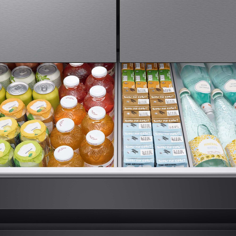 Samsung Bespoke Bespoke 23 Cu. Ft. French Door Refrigerator with Beverage Center - Stainless Steel Panels Included, , large